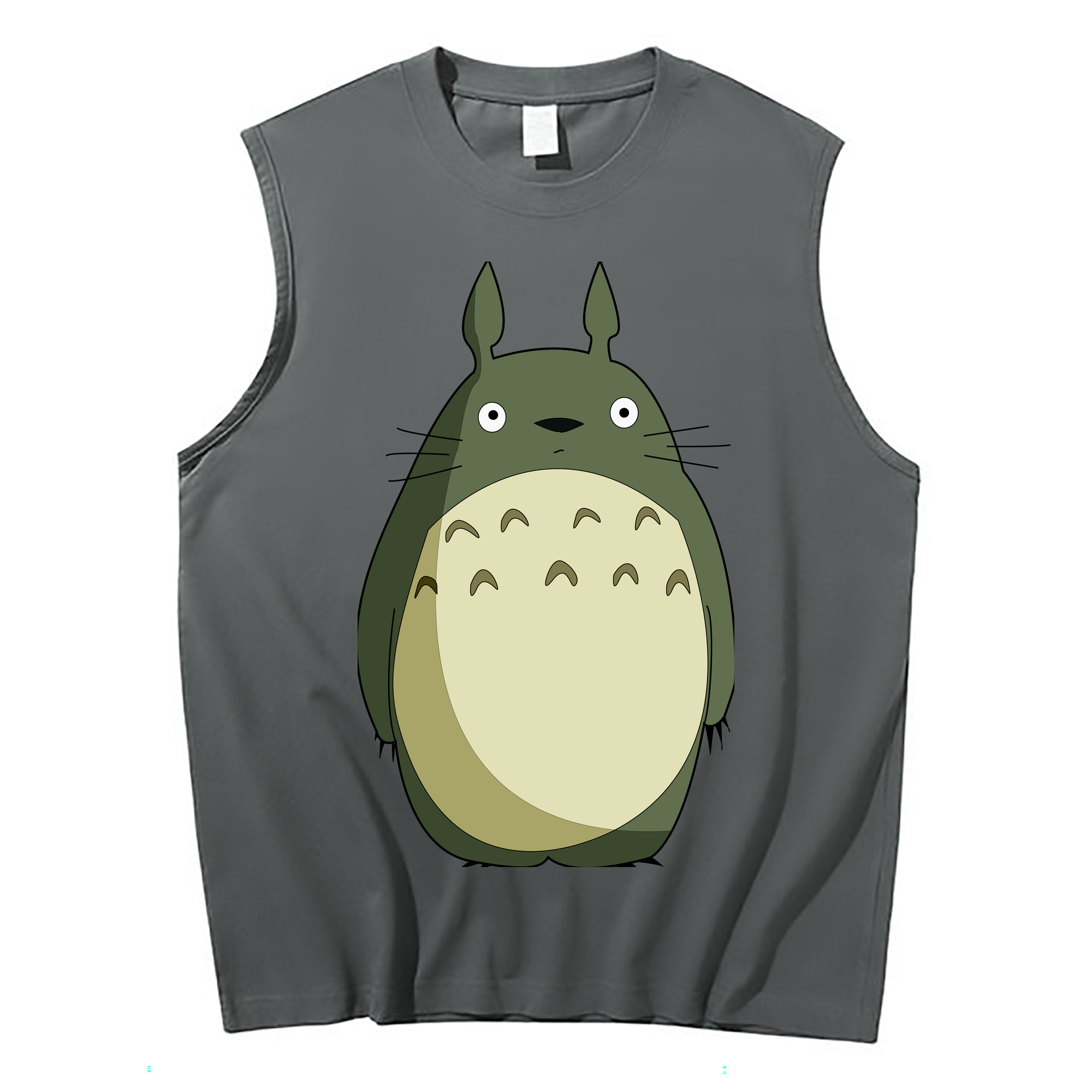 （画像用） となりのトトロ 草壁メイ 草壁サツキ My Neighbor Totoro Satsuki Kusakabe Mei Kusakabe コットン100％タンクトップ（フロントプリント）